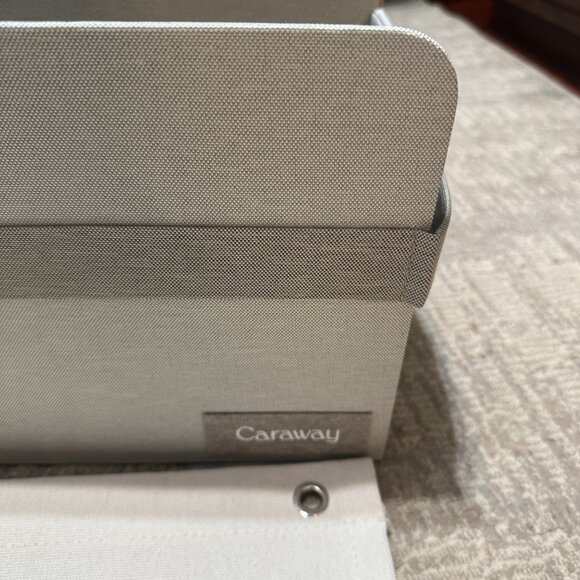 CARAWAY Home Pan Lid Tray Holders Organizers Storage Beige Taupe Gray NEW - Picture 2 of 9